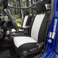 thumbnail image 3 of For Jeep Wrangler JK 4DR 2018-2023 FH Group Neoprene Custom Fit Car Seat Covers Full Set - Gray, 3 of 9