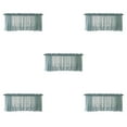thumbnail image 3 of maskred 1/2/3/5 Embroidery Curtain Home Kitchen Cafe Lace Valance Window Sheer Voile Short Panel blue 74x61cm 5PCS, 3 of 6