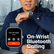 3Plus MEGA Smartwatch with 2.02 AMOLED Screen/Answer & Make Calls/Sleep Monitoring/Heart Rate/100+ Workout Modes/Quick Reply/iPhone and Android