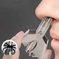 thumbnail image 4 of Manual Nose Hair Trimmer, Detachable Stainless Steel Compact R Round Head 360 Degrees Rotate Nose Hair Trimmer  for Home for Male, 4 of 8