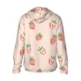 thumbnail image 3 of Balery Strawberries Men's Women's UPF 50+ Sun Protection Lightweight Hoodie Performance Long Sleeve Shirt for Fishing Running-Medium, 3 of 9