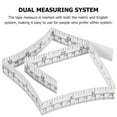 thumbnail image 3 of 25 Pcs Tape Measure Paper Measuring Tape Disposable Wound Tape Measure Body Measurement Tools 1 Meter/40 Inch, 3 of 5