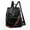 Black, variant on DQRPSEETB Lightweight Backpack Women's Leather Convertible Backpack Purse Handbag Business Backpack