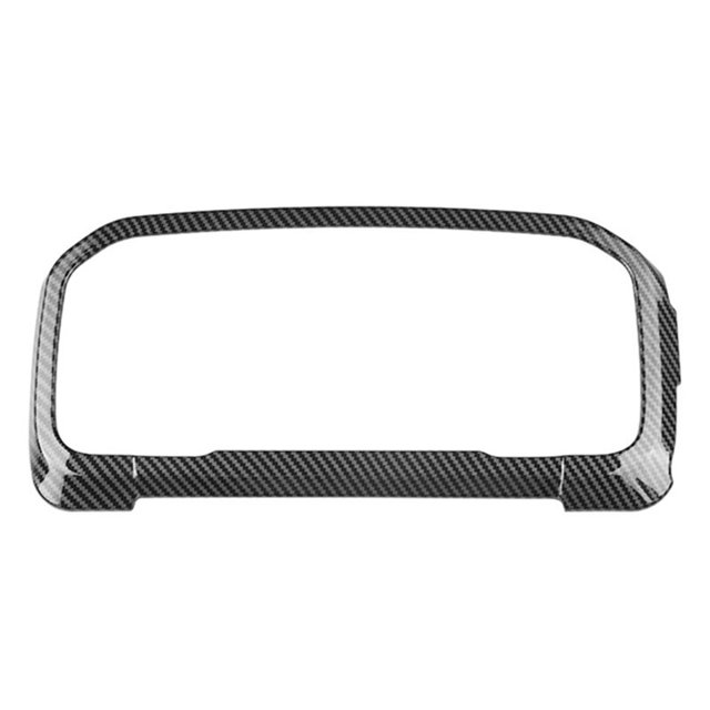 Cubierta embellecedora para el marco de la pantalla del medidor del tablero de instrumentos del interior de fibra del automóvil para 2022+