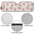 thumbnail image 6 of Yuyamidu Pink Bow Windshield Sun Shade for 2018-2024 Jeep Wrangler JL JLU & Gladiator JT, Cute Sunshades Heat Shield Car Front Window Sunshade, 6 of 7