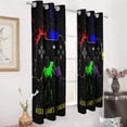thumbnail image 3 of Colorful Game 2 Panels Blackout Curtains for Bedroom Living Room Drapes Kitchen Room Window Blackout Curtain Grommet, 3 of 6