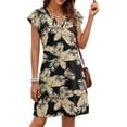 thumbnail image 2 of Fantaslook Summer Dresses for Women Ruffled Sleeve V Neck Dress Casual Floral Sundresses with Pockets, 2 of 9