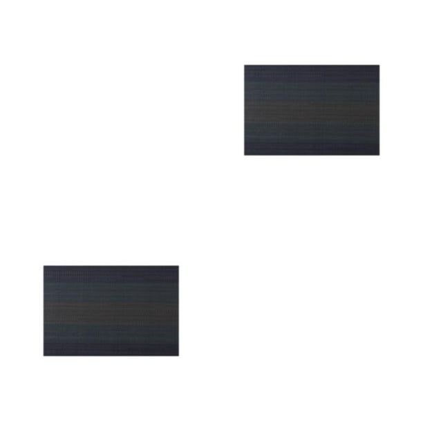 Manteles individuales Cateissary PVC soporte para cuencos estilo simple 2Conjunto Azul oscuro