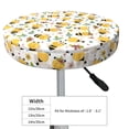 thumbnail image 2 of Uemuo Bee and Flowers Pattern Round Bar Stool Seat Covers Washable Stool Cushion Slipcover Elastic Bar Chair Covers-12 inch, 2 of 7