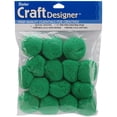 thumbnail image 2 of Darice Pom Pom 1.5" Kelly Green 15pc, 2 of 2