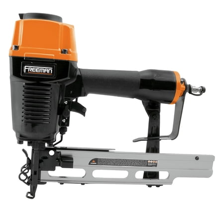 UPC: 0816376014066 | Freeman PSS50 Pneumatic 16-Gauge 2  Medium Crown Stapler with Adjustable Metal Belt Hook