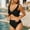 Black, variant on Women Swimsuit under $5! Xqxayjr Women High Waisted Bikini Sets Two Piece Tummy Control Swimsuits Ruffle Sleeve Bathing Suit V Neck Swimwear Trajes De Para Mujer