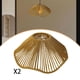 thumbnail image 5 of Pantalla de lámpara,Lámpara de cuerda de papel con pantalla para dormitorio o sala de estar,Pantalla de lámpara boho tejida a mano,estilo rústico vintage,Lámpara colgante tejida de estilo, 5 of 10