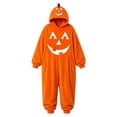 thumbnail image 6 of jiaxiM Children Onesie, Halloween Jumpsuit, Halloween Youth Loungewear, Pumpkin Print Hooded One Piece, Soft Plush Long Sleeve Sleepwear, 6 of 6