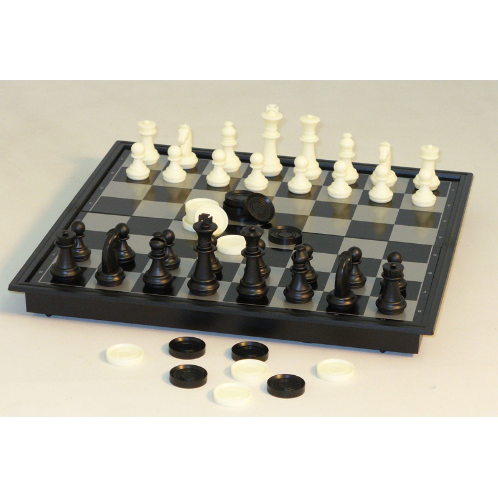 10" Magnetic Travel Chess & Checkers Set 