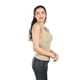 thumbnail image 2 of Top sin mangas con escote drapeado /Juvenil, 0269 (Beige) beige CH, 2 of 4