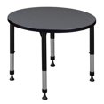 thumbnail image 1 of Regency TB30RNDGYAPBK Table de Classe Ronde Réglable en Hauteur 30 Po. Kee, Gris, 1 of 1
