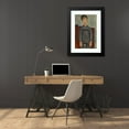 thumbnail image 4 of Amedeo Modigliani 17x24 Black Modern Framed Museum Art Print Titled - Girl Standing in Black Pinafore (1918), 4 of 5