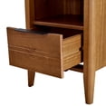 thumbnail image 5 of MUSEHOMEINC California Classic Style Wood Nightstand/End Table with Drawer and Open Cabinet Storage,Nightstand/End Table for Bedroom/Living Room,Honey Brown Finish…, 5 of 8