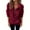 Wine, variant on Crewneck Sweatshirts Women Zip Pullover Fuzzy Fleece Lapel Sweatshirt Long Sleeve Tops with Pockets, Size S-2XL