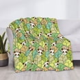 thumbnail image 3 of Rateoe Cartoon Panda And Leaf Pattern Flannel Throw Blanket, Ultra-soft Blanket for Bed, Couch, Car, Hypoallergenic Anti-pilling blanket-50"x40"(Horizontal), 3 of 6