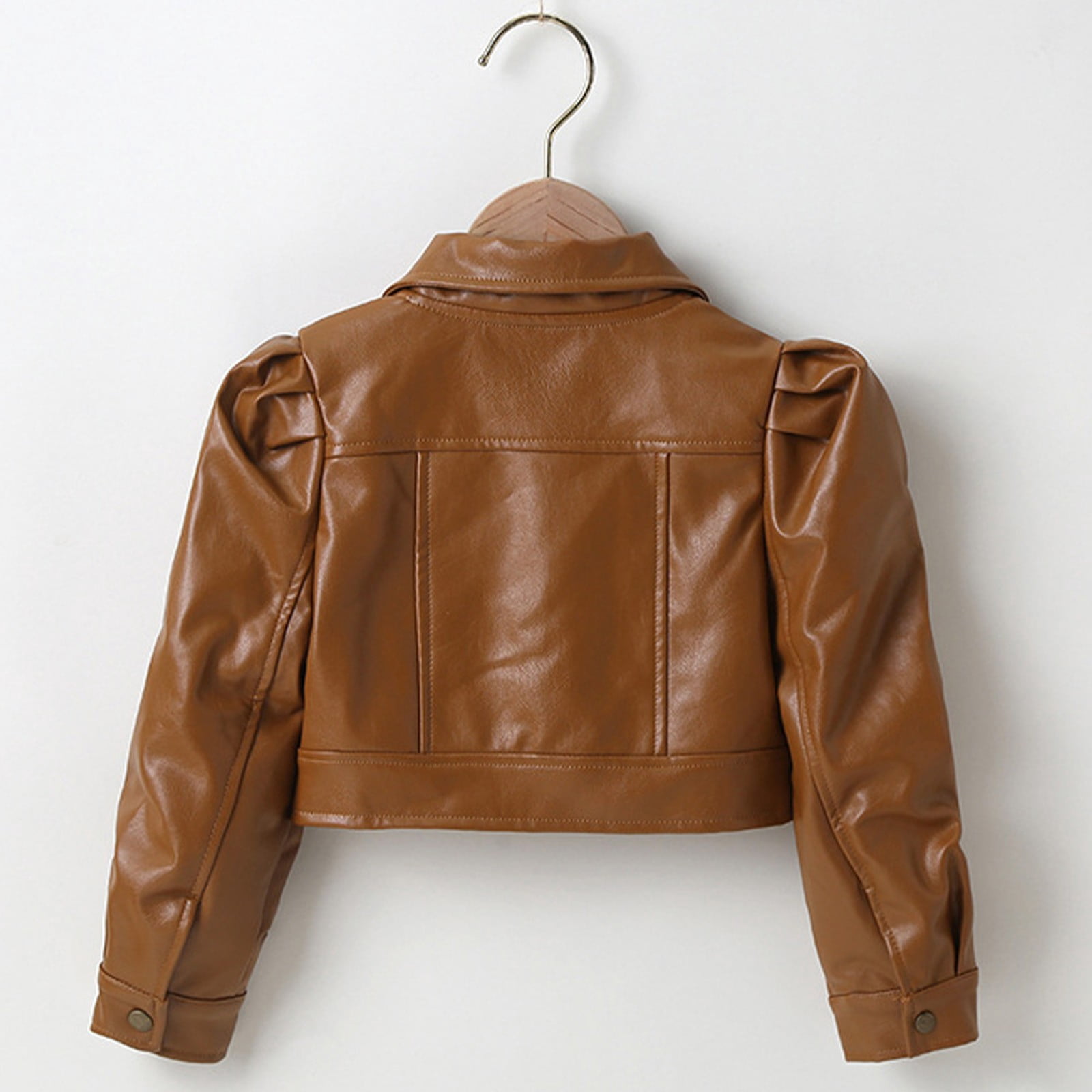 こま✳︎ CXYYY Toddler Girls Motorcycle Jackets Leather Coat Turn-Down