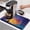 Purple, variant on Black Cat Silhouette Dish Drying Mats for Kitchen Counter, Starry Night Enchanted Forest Fantasy Absorbent Coffee Bar Mat with Non-slip Rubber Backed Quick Drying Dish Rack Pad 12"x16"