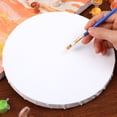 thumbnail image 4 of 3pcs Painting Canvas Panel Canvas Boards for Painting Round Shape Painting Boards Painting Tools, 4 of 5