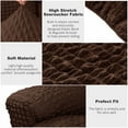 thumbnail image 3 of CHOK Housse Extensible pour Fauteuil Inclinable en Seersucker 2024 4 Pcs style Campagnard Fauteuil Inclinable Housse de Protection Simple pour Meubles de Maison Lavable Durable 1 Place/amande, 3 of 7