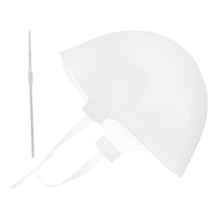 SEWCHICS Reusable Silicone Hair Highlighting Cap with Hook for Precise Hair Sectioning and Dye Application