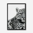 thumbnail image 2 of Striking Black and White Leopard Canvas Wall Art  Modern Minimalist Animal Print, 2 of 10