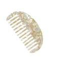thumbnail image 5 of TUITOONM French Wide Tooth Pocket Hair Comb Marble Leopard Print Detangling Comb, 4.72" Antistatic Hairbrush for Wet/Dry Hair, Scalp Massager for Curly/Thick Hair, Travel Size Acetate Comb, 5 of 6