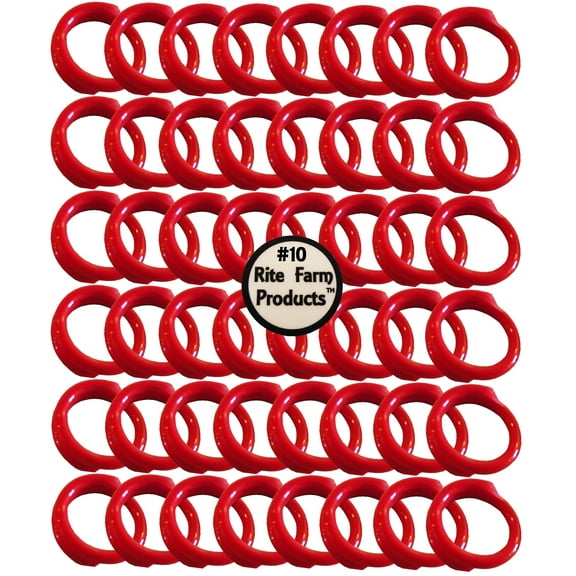 48 RED #10 LEG BANDS 5/8" CHICKEN POULTRY CHICK QUAIL PIGEON DOVE DUCK GOOSE