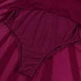 thumbnail image 6 of DPOIS Women's Shiny Sequins Lyrical Dance Dress Modern Contemporary Skirted Leotard Wine Red Large, 6 of 7
