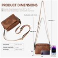thumbnail image 5 of Bolso bandolera pequeño para mujer, bolso para teléfono móvil, bolso de mano de piel sintética para mujer, sintético, bolso bandolera pequeño con correa ancha, 5 of 5