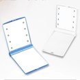 thumbnail image 3 of YAOMOBB Non-glaring Light Mirror Double sided Rectangle Portable LED Makeup Mirror Folding Lighted Travel Mirror with 1X Magnification for Purse (Pocket Size Handheld), 3 of 6