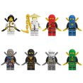 thumbnail image 4 of Muyoka Ninjago Building Blocks Jay Zane Kai Lloyd Cole Nya Harumi Garmadon Mini Toy Doll LEGO Ninjago Movie Building Block Juguetes educativos Regalos Compatible Lego Ninja Movie para juegos de fiest, 4 of 7