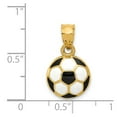 thumbnail image 3 of 14k Enameled Soccer Ball Pendant in 14k Yellow Gold, 3 of 3