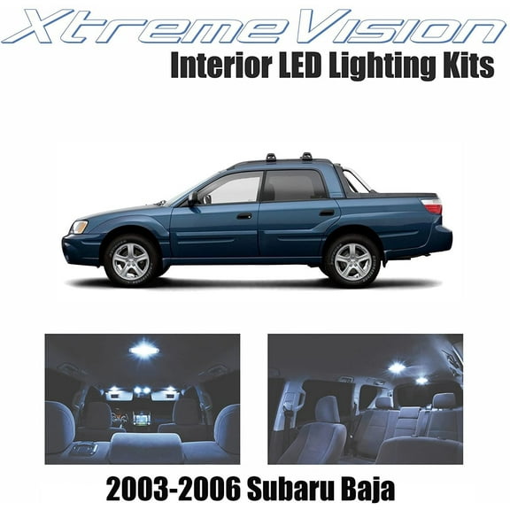 XtremeVision Interior LED for Subaru Baja 2003-2006 5 Pieces Cool White Interior LED Kit   Installation Tool