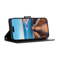 thumbnail image 3 of Nalacover Case for Samsung Galaxy A12 5G - Card Holder PU Leather Flip Wallet Cover with Magnetic Clasp Stand Hand Strap, Soft TPU Inner Shockproof Anti-Scratches Case for Galaxy A12 5G, Black, 3 of 10