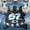 Black Blue 01, variant on Feelyou Graffiti Basketball King Bedding for Teens, Street Art Ball King Bed in a Bag, Multicolor Black, Black Reversible, 7pcs