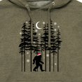 thumbnail image 3 of Instant Message - Sasquatch Santa Hat - Men's Pullover Hooded Fleece Sweatshirt, 3 of 7