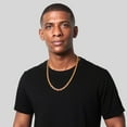 thumbnail image 2 of Invicta Jewelry Men's Rectangular Link Gold Plated Chain Necklace (8.5mm) - 24", 2 of 8