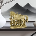 thumbnail image 4 of Figura de caballo de resina, estatua de caballo, obra de , colección decorativa, escultura, adorno para dormitorio, TV, mueble, mesa, estante,, 4 of 9