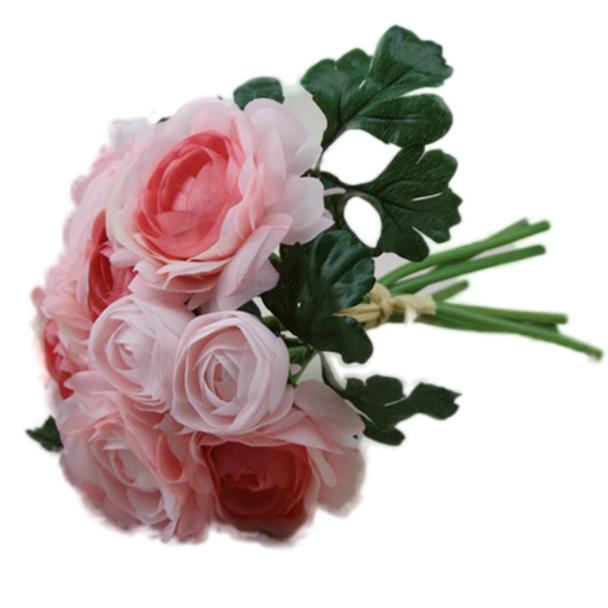 JDEFEG Long Vase Flowers Artificial Tall Rose Silk Flower Leaf Artificial Home Wedding Decor