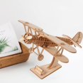 thumbnail image 7 of Jiibva DIY Airplane 3D Wooden Puzzle Assembly Decorative Model, Christmas Birthday Gift, 1 Set, 7 of 7