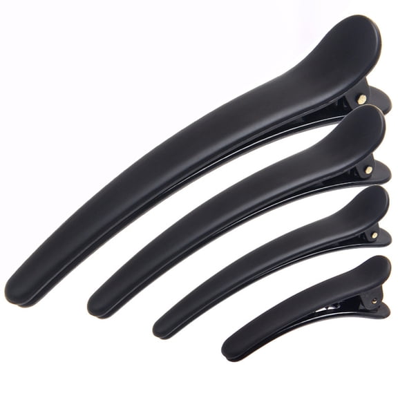 Tineasur 12pcs Black Hair Barrettes Hair Clip Black with Smooth Hold for Women