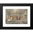 thumbnail image 2 of Samuel Alken 24x18 Black Modern Framed Museum Art Print Titled - Stag Hunting: the Hind at Bay; in a Mill-Stream Below a Water-Mill, Right, 2 of 5