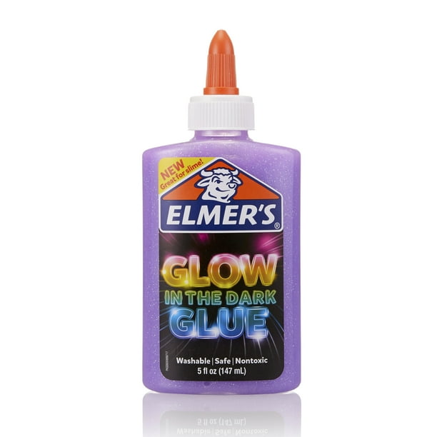 Elmer's GlowintheDark Liquid Glue, Great for Making Slime, Washable