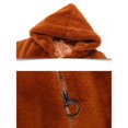 thumbnail image 5 of CPNG Girls Long Sleeve Plush Teddy Faux Fur Sherpa Jacket with Hood and Pockets Fleece Hooded Coat Kids Windproof Fall Winter Warm Soft Fuzzy Plush Outerwear, 5 of 8